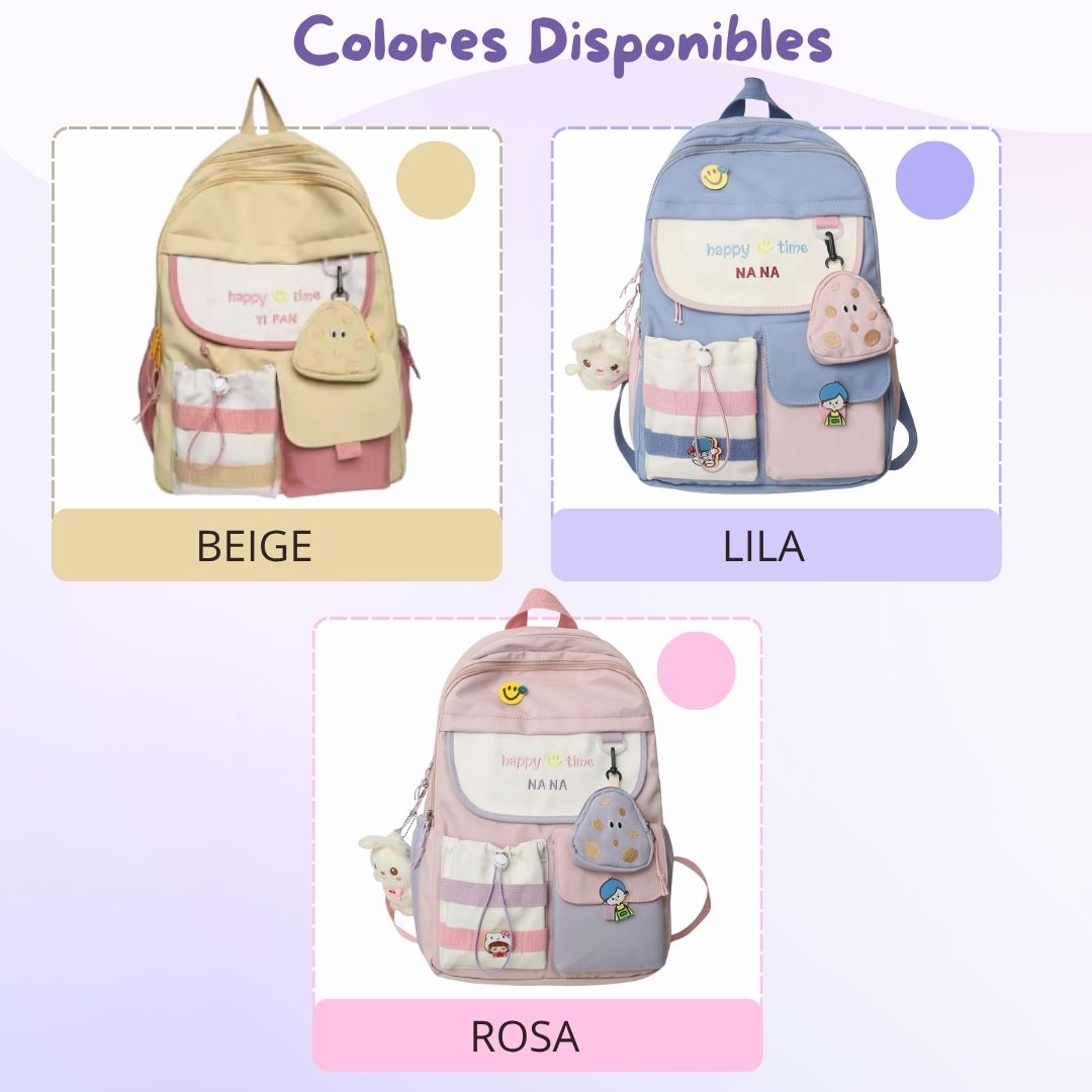 MOCHILA JAPONESA KAWAII GRANDE Y MODERNA